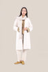 Reversible cotton faux cashmere blend coat