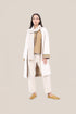Reversible cotton faux cashmere blend coat