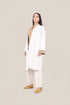 Reversible cotton faux cashmere blend coat