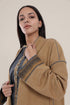 Reversible cotton faux cashmere blend coat