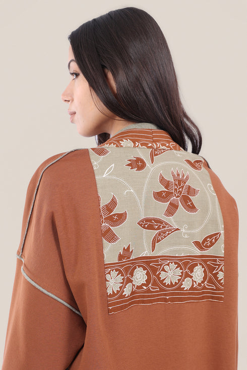 Reversible cotton milton printed coat