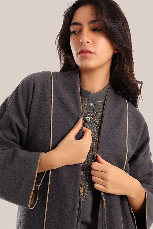 Reversible cotton milton printed coat