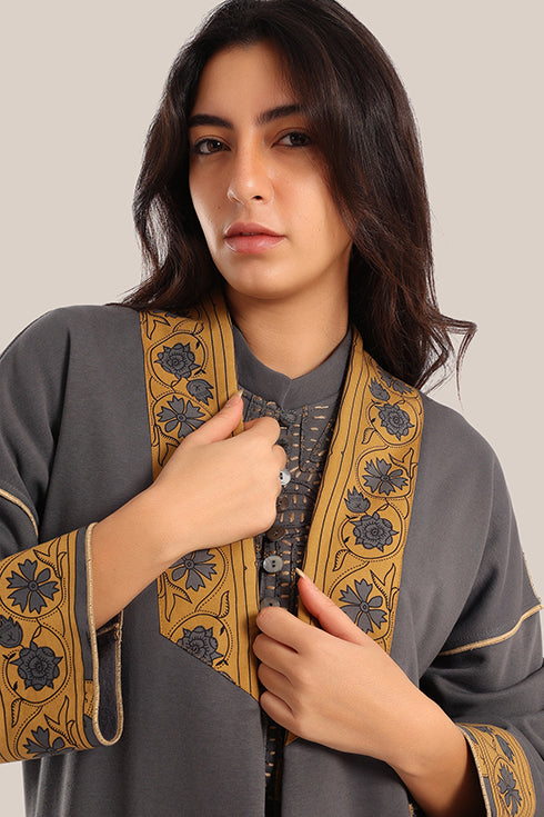 Reversible cotton milton printed coat