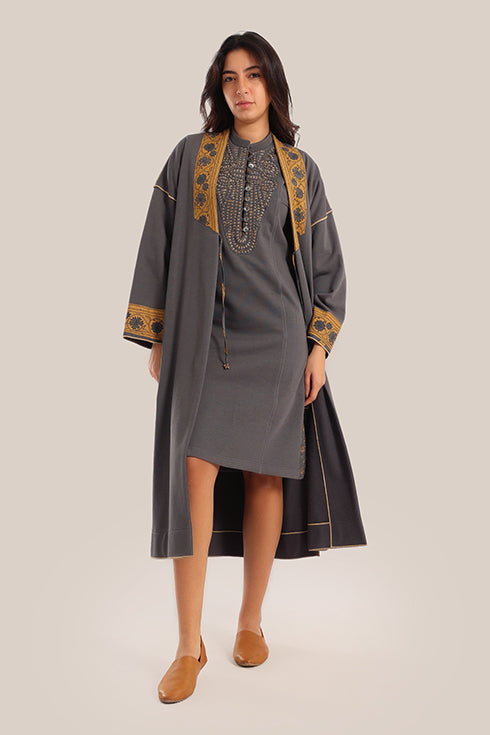 Reversible cotton milton printed coat