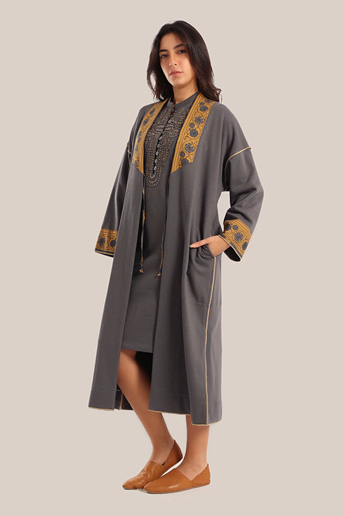 Reversible cotton milton printed coat