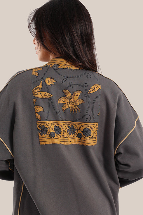 Reversible cotton milton printed coat