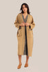 Oversized reversible quilted coat