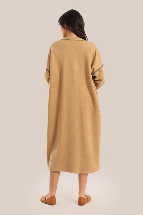 Oversized reversible quilted coat