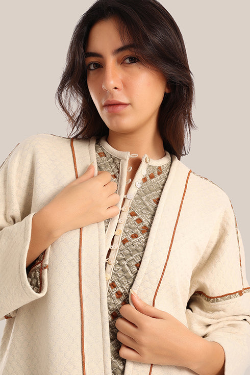 Oversized reversible quilted coat