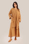 Embroidered cotton linen jacket
