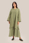 Embroidered cotton linen jacket