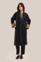 Polar fleece reversible long sleeve coat