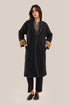 Polar fleece reversible long sleeve coat