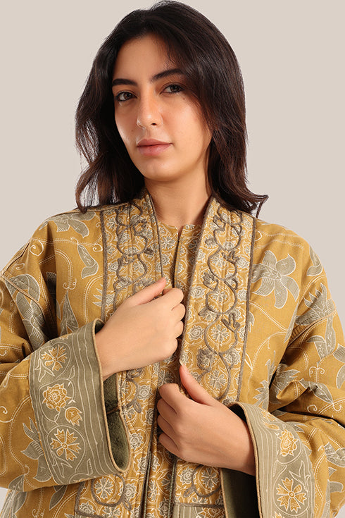 Polar fleece reversible long sleeve coat