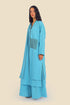 Embroidered long sleeves linen coat