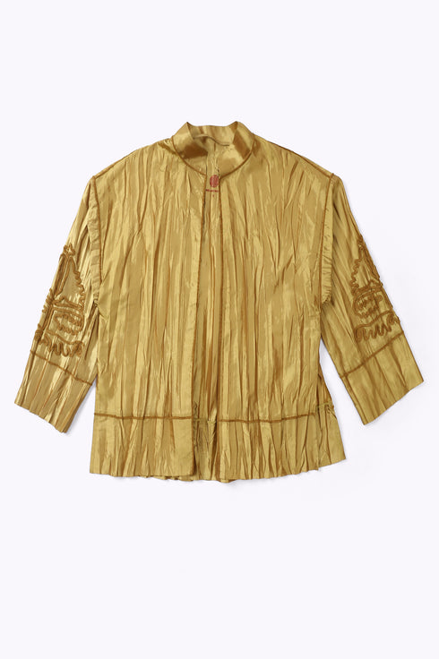 Short jacket in taffeta