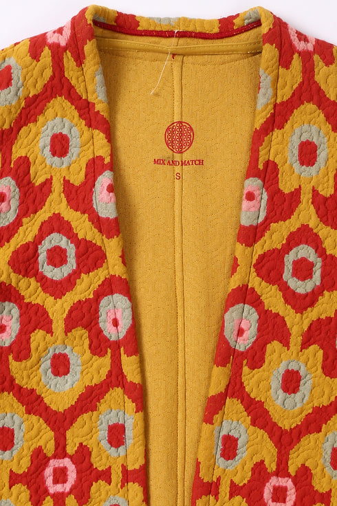 Midi coat  with v-neckline and pockets