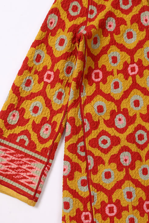 Midi coat  with v-neckline and pockets