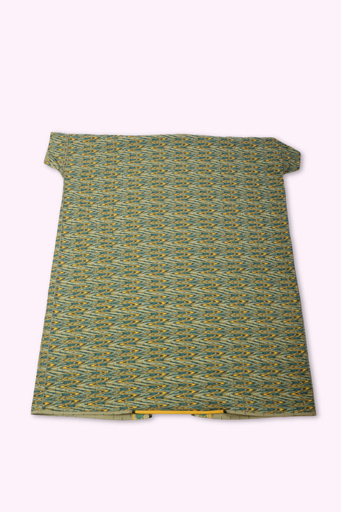 Reversible oversized coverup with one plain and one printed side