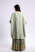 Embroidered coverup in striped linen
