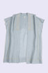 Embroidered coverup in striped linen