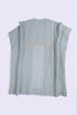 Embroidered coverup in striped linen