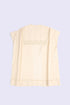 Loose fit coverup in linen and cotton with front and back bib