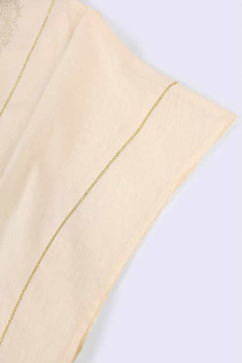 Loose fit coverup in linen and cotton with front and back bib