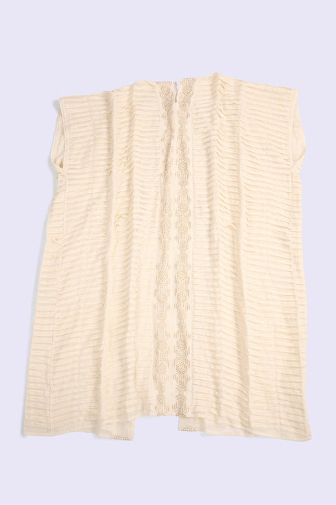 Long oversized Abaya in light cotton voile
