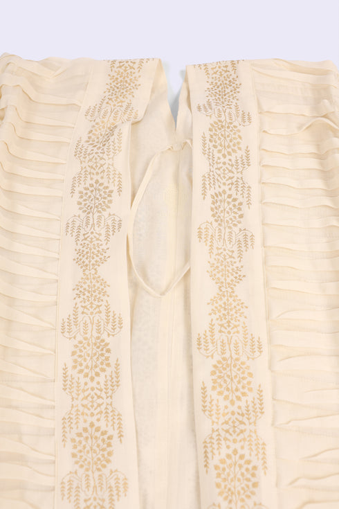 Long oversized Abaya in light cotton voile