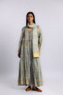 Long teared Egyptian cotton voile coat with pockets