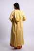 Golden Motif Hooded Cotton Voile Long Coat