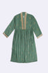 Gold printed Egyptian cotton gauze coat
