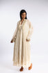 Gold printed Egyptian cotton gauze coat