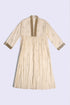 Gold printed Egyptian cotton gauze coat