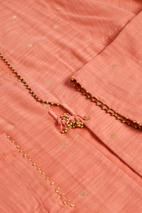 Luminous Egyptian cotton slub long coat