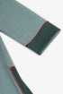 Mid-length felt coat with contrast stitching