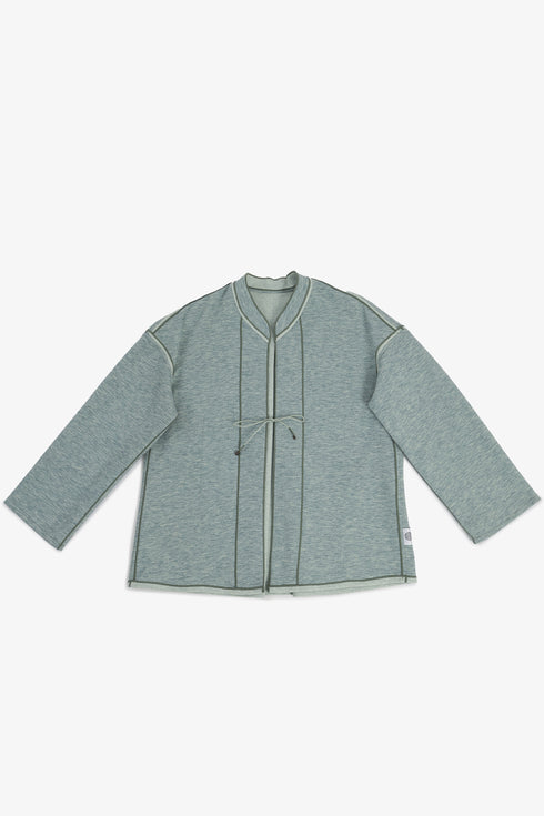 Reversible short jacket with front pocket