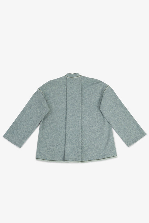 Reversible short jacket with front pocket
