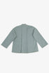 Reversible short jacket with front pocket