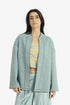 Reversible short jacket with front pocket