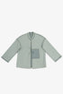 Reversible short jacket with front pocket