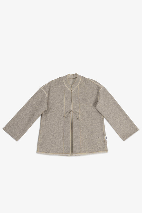 Reversible short jacket with front pocket