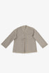 Reversible short jacket with front pocket