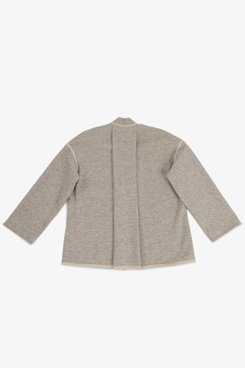 Reversible short jacket with front pocket