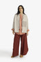 Reversible short jacket with front pocket