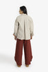 Reversible short jacket with front pocket