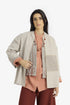 Reversible short jacket with front pocket