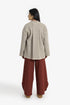 Reversible short jacket with front pocket