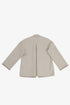 Reversible short jacket with front pocket